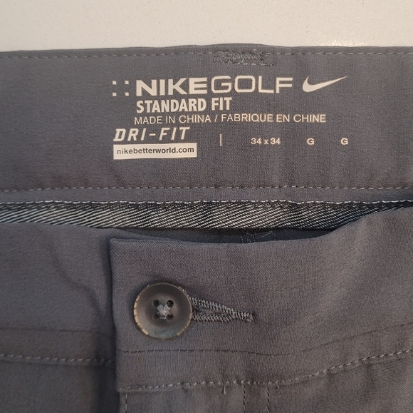 Nike Dri-Fit Flat Front Standard Fit Golf Pants - Men's size 34 x 34 - Picture 4 of 9